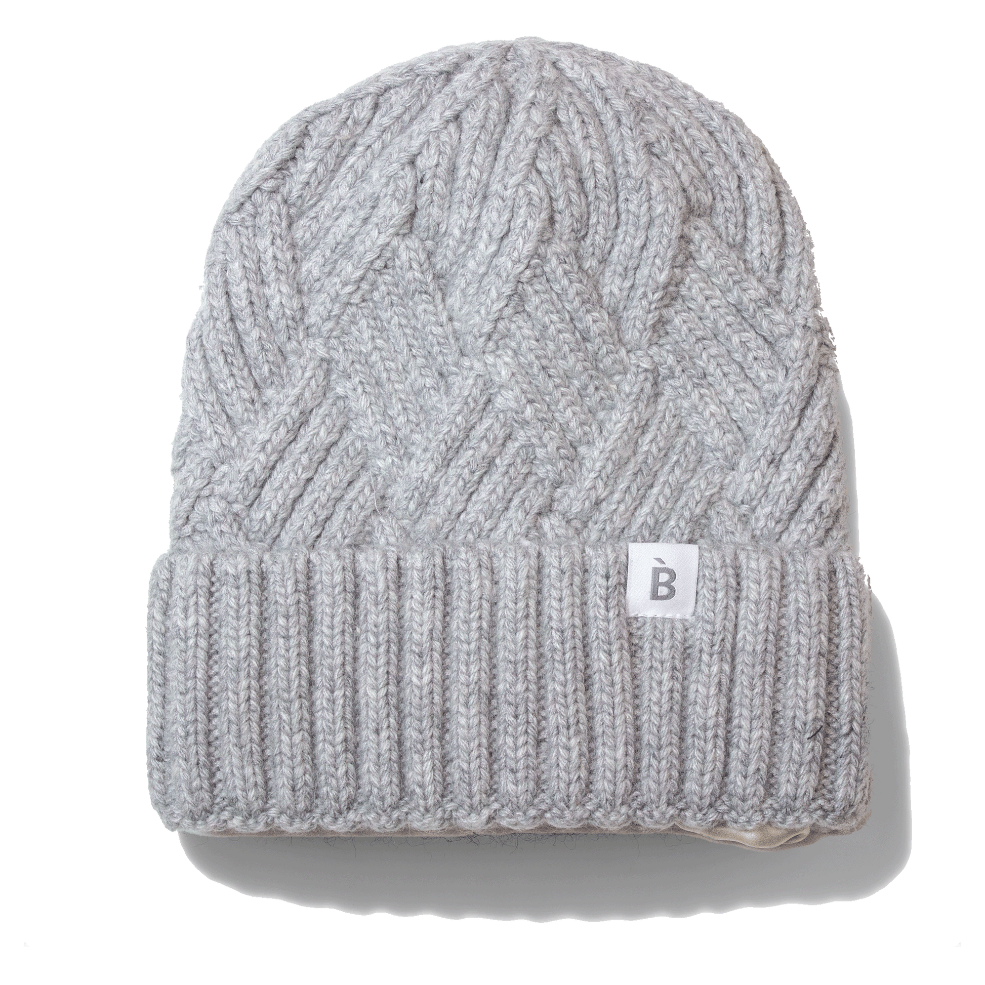 bonnet gris doublé de soie