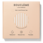 Emballage de bouchons de douche satinés Bouclème sur fond beige