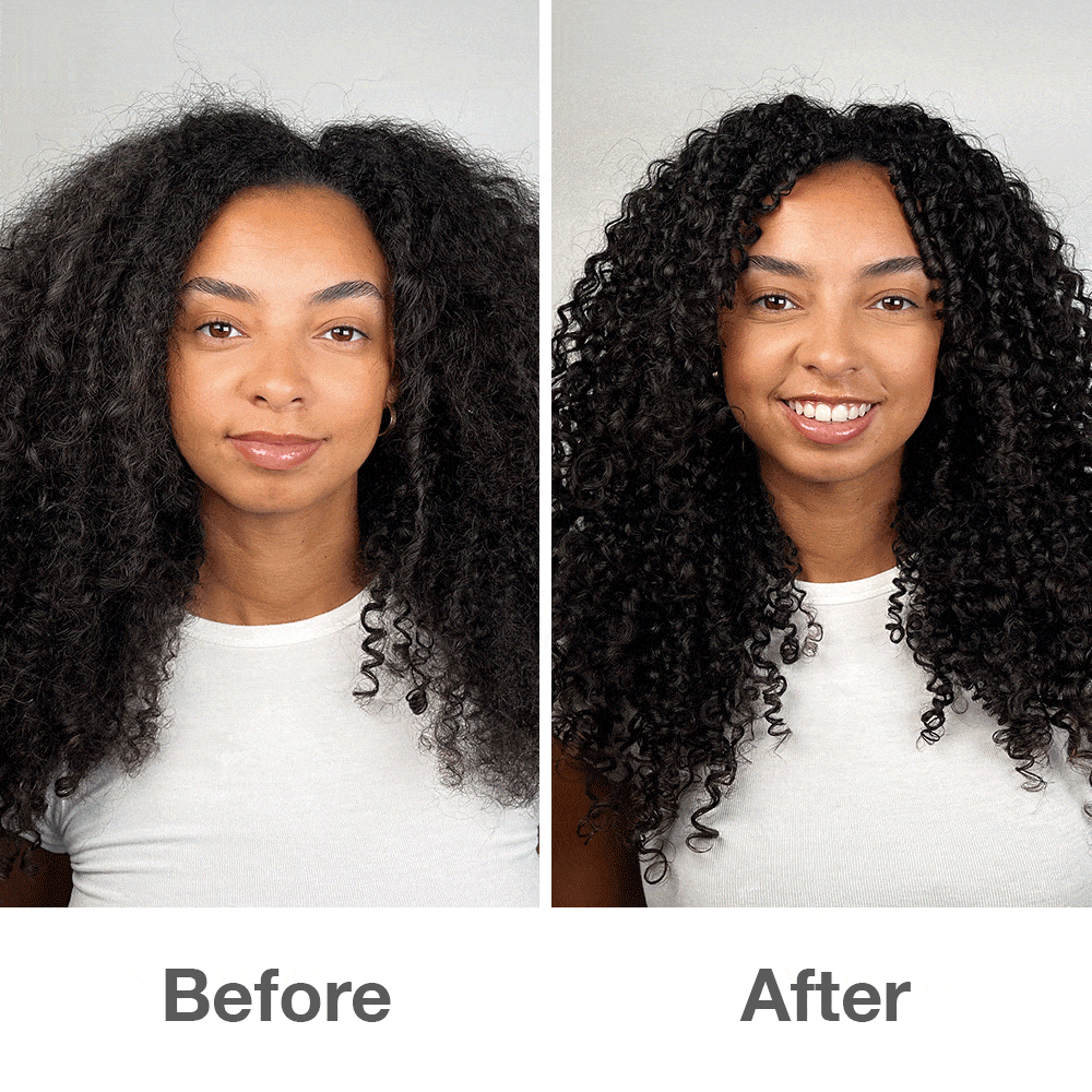 Avant et après l'utilisation de notre Curl Iconic Duo
