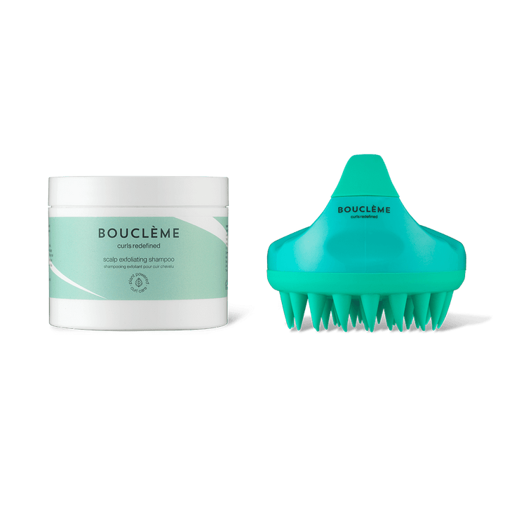 Detox Duo comprenant un shampooing exfoliant pour le cuir chevelu 100ml et un masseur de cuir chevelu