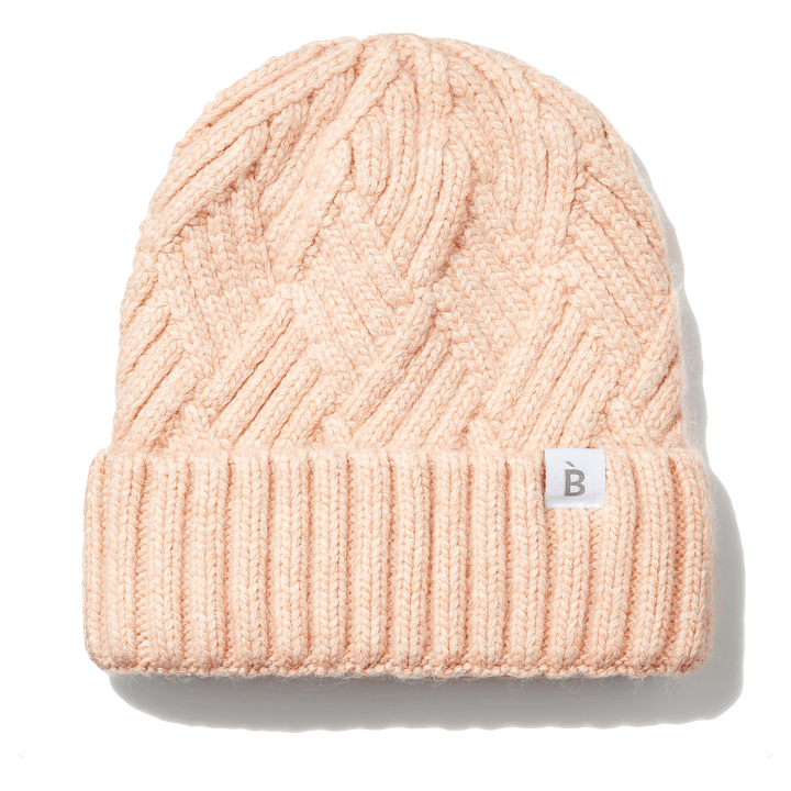 bonnet rose doublé de soie